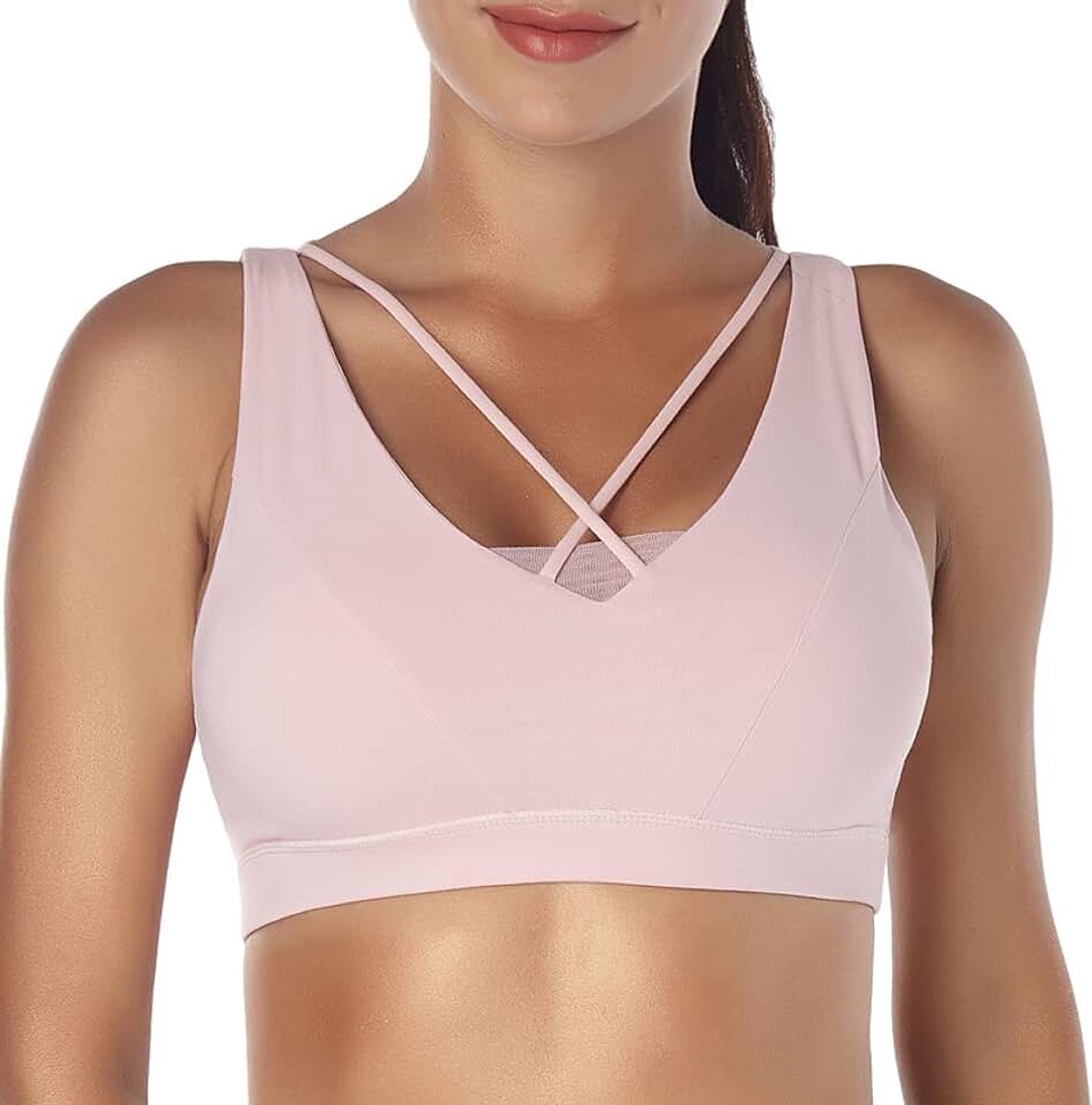 Kriskras Terug Ondersteuning Yoga Ondergoed Met Verwijderbare Cups Workout Push Up Crop Tops Bralette