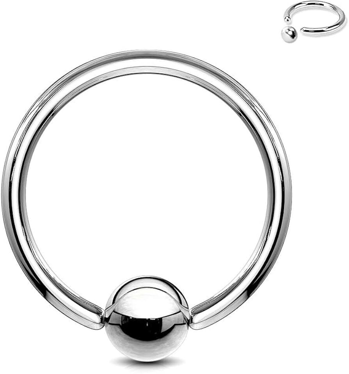 2,0 - 10,0 mm van 316L chirurgisch staal - piercing BCR - MAAT KEUZE - Ball Closure Ring