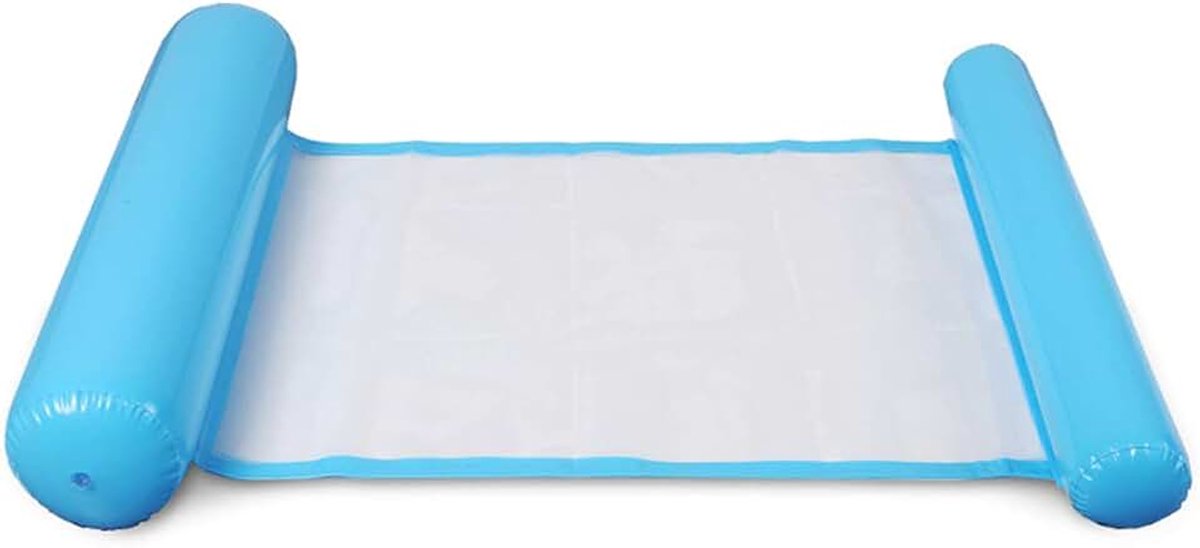 Floating Hammock Inflatable swimming bed Water Sofa Beach Mat Swimming Pool Floating Recliner for Adult and Kids in Summer (blue)