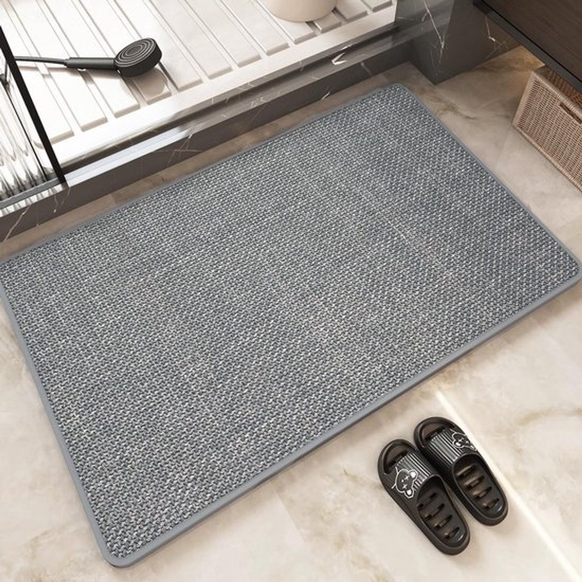 Ultra Dunne Badmat 45x70cm - Antislip, Super Absorberend en Sneldrogend