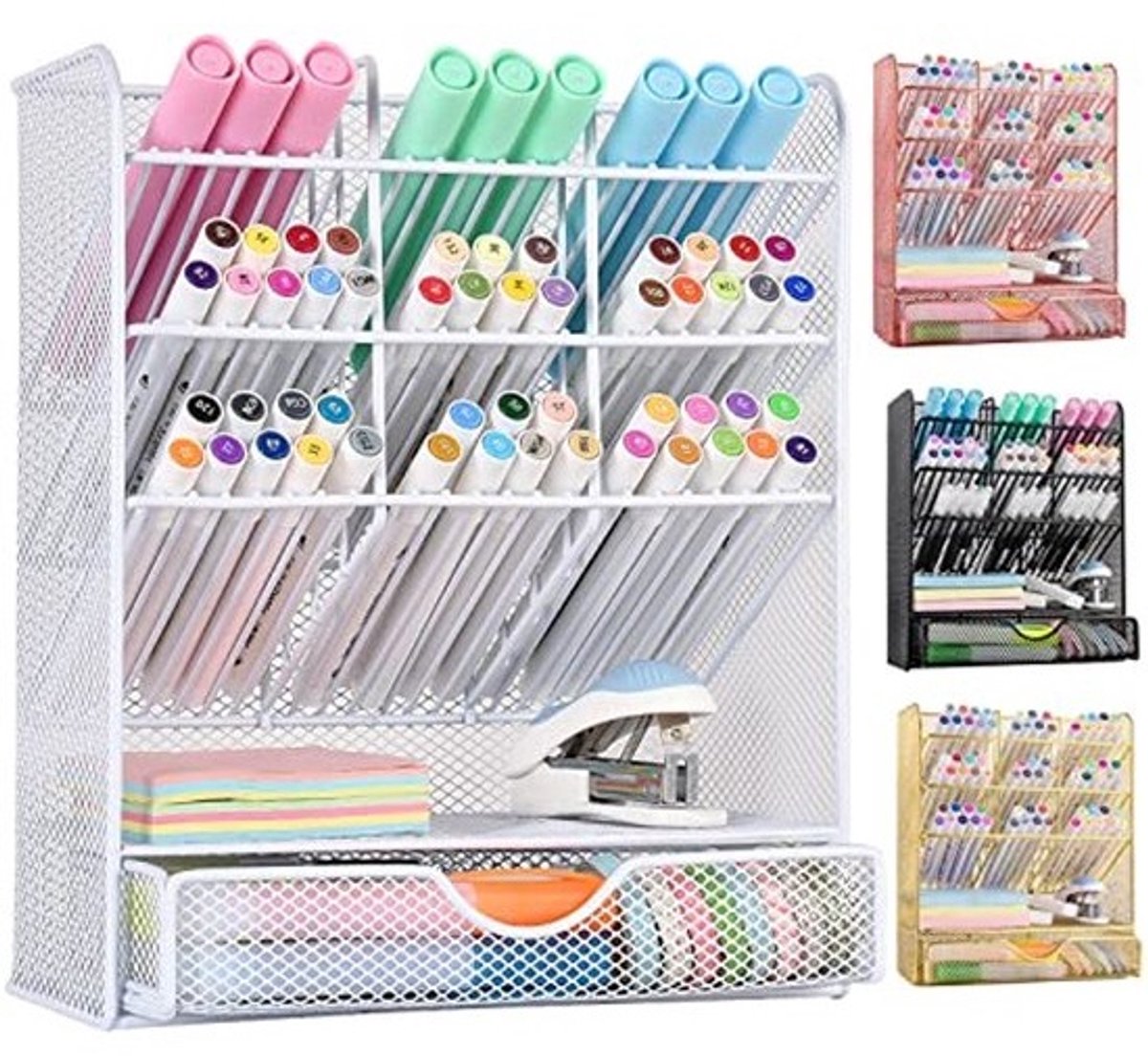 Bureauorganizer met 10 Compartimenten en 1 Lade - Desk Organizer voor een Opgeruimd Bureau