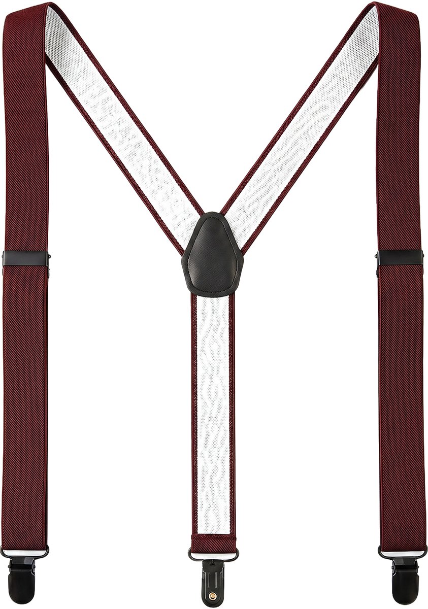 HECHTER heren bretels Y-vorm - bordeaux