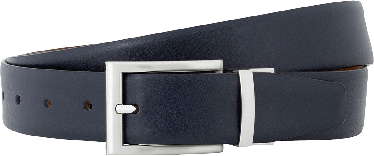 LINDENMANN leren heren riem - cognac