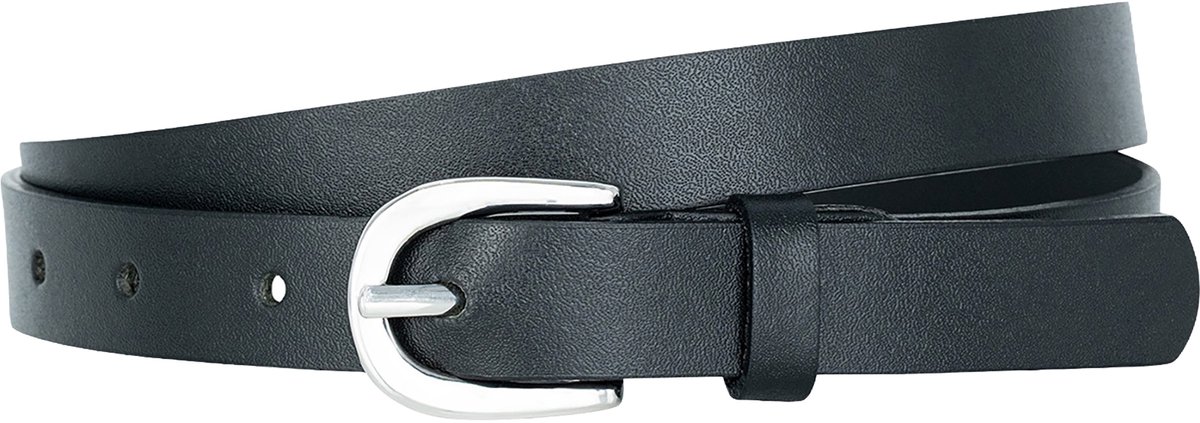 LINDENMANN dames leren riem - zwart