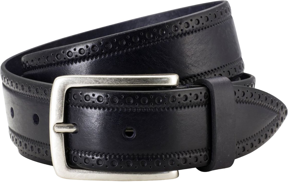 LINDENMANN leren heren riem - marine