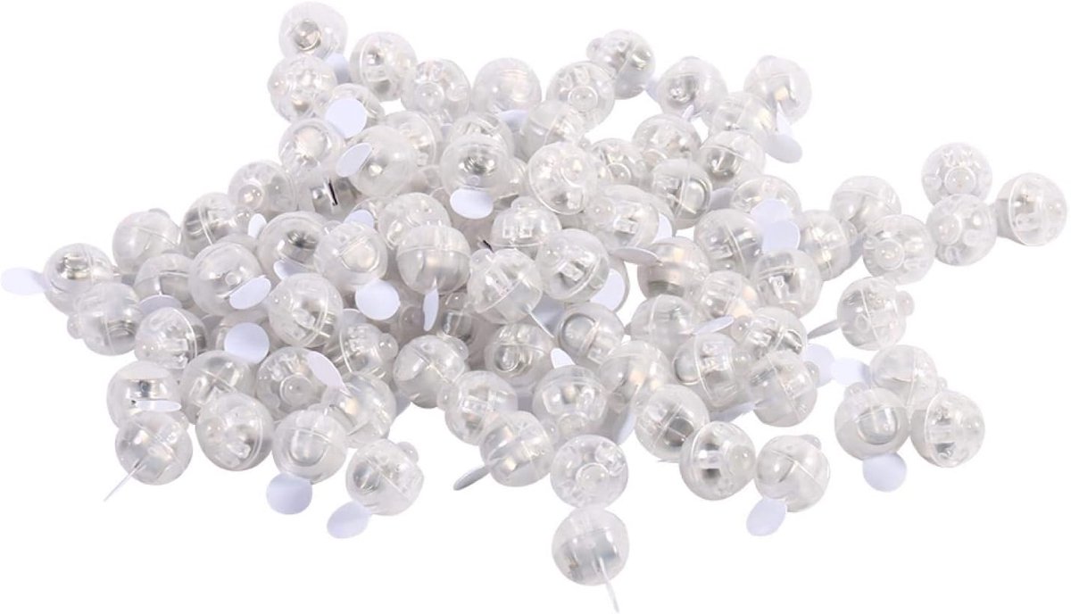 100 Stks Ronde Led Bal Lampen Ballon Lichten Lantaarn Mini Led-verlichting Draadloze Flash Bal Lamp Christmas Wedding Party Decor(geel)