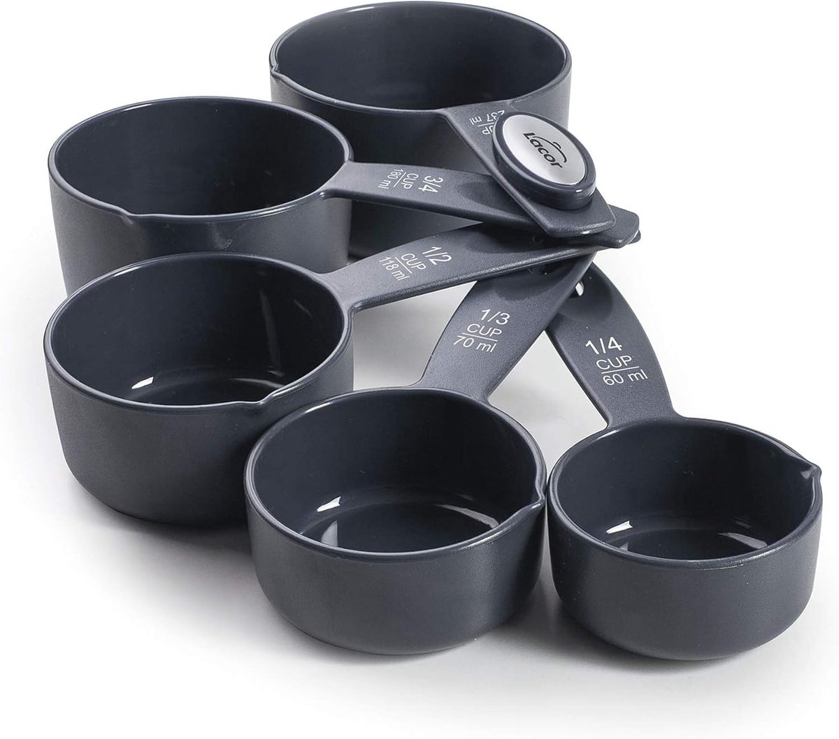 Maatbeker - Set van 5 - ABS - Vaatwasserbestendig - BPA-vrij - Stapelbaar - Compact