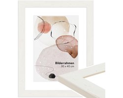 WANDStyle fotolijst wit hout, fotolijst 13x18 cm, frame landhuisstijl