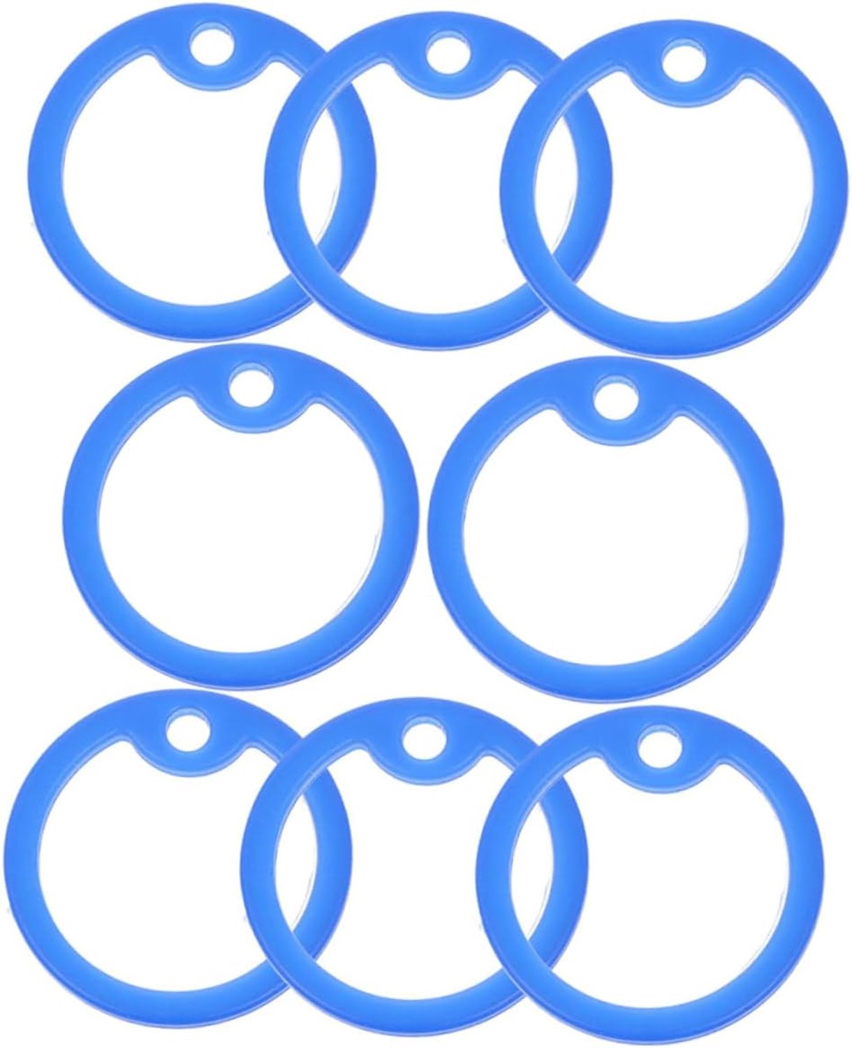 Happyyami 8stuks Siliconen Honden Id Tag Silencers Geluiddempers Voor Hondenhalsbanden Bescherming Tegen Schade Slijtage Van Hondenlabels Duurzaam Flexibel Voor Honden Katten