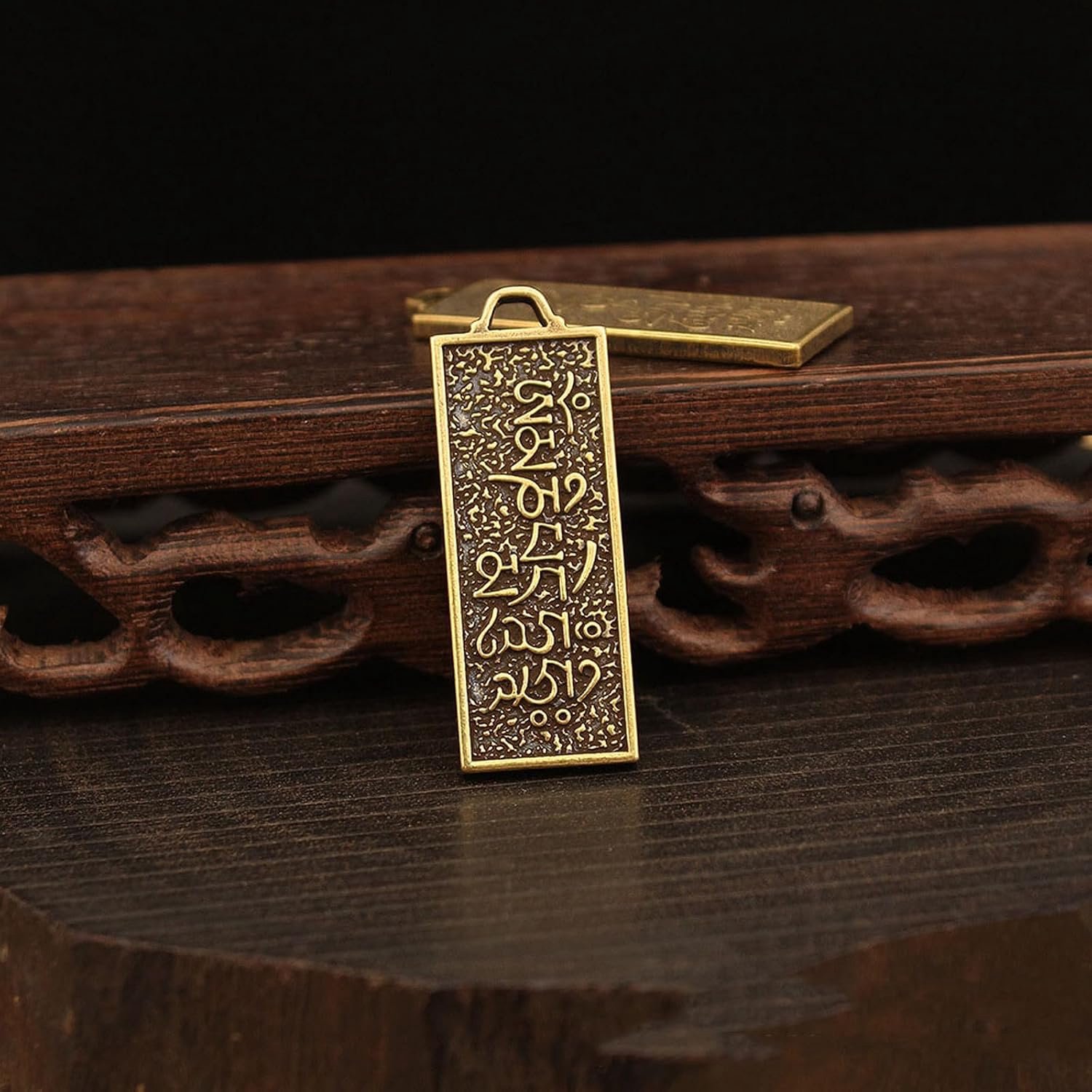 Koperen sculptuur talisman ornament klein standbeeld decor vintage standbeeld decoratie ornament voor woonkamer slaapkamer kantoor thuis Feng Shui sculpturaal (4,4 cm, 2)
