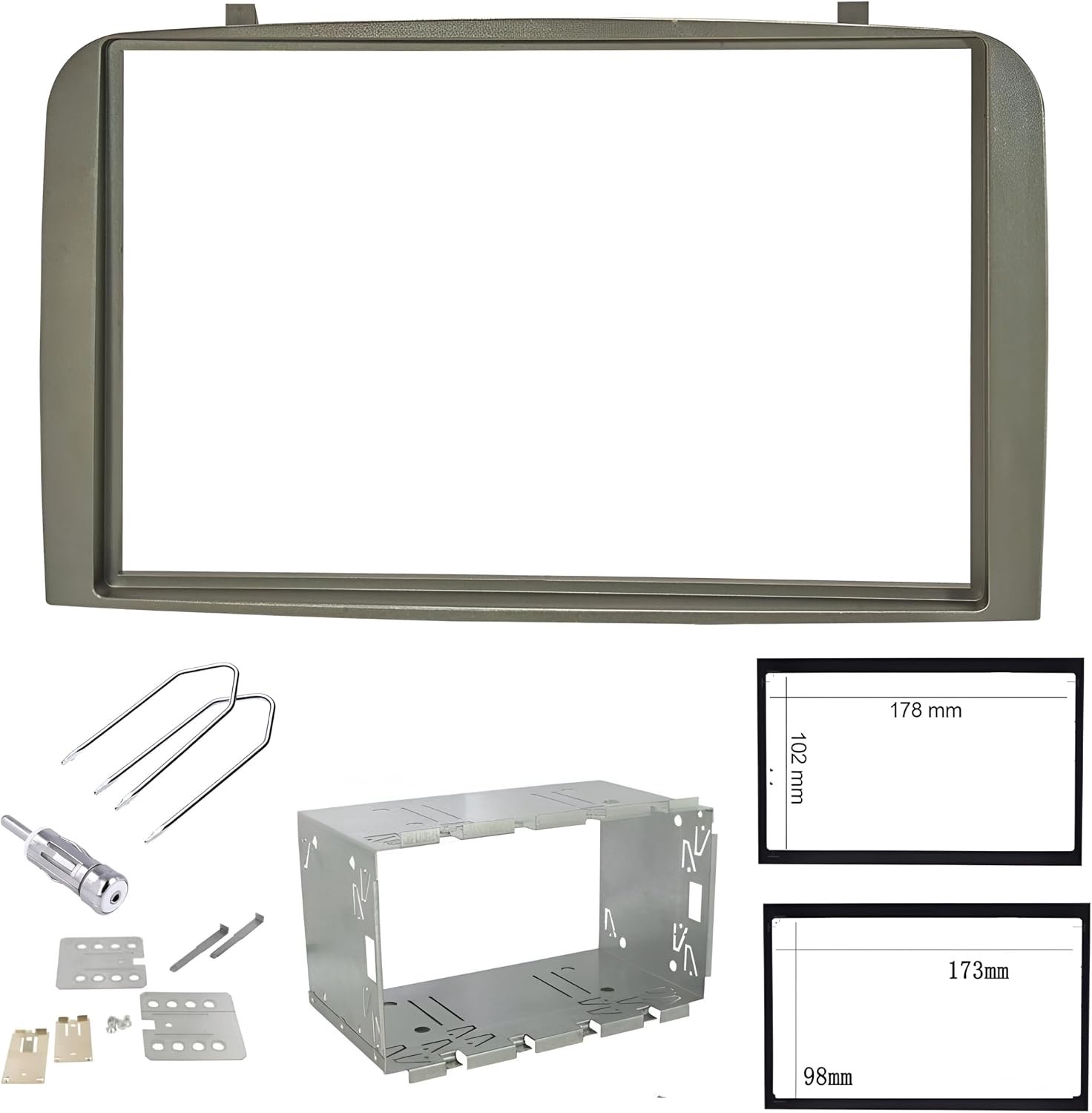 Radio panel kit 2-dinbevesitigingskitigingskitFront Panel Frame Suitable for Alfa Romeo 147 (937) 2000-2010 / GT (937) - ShopVlot
