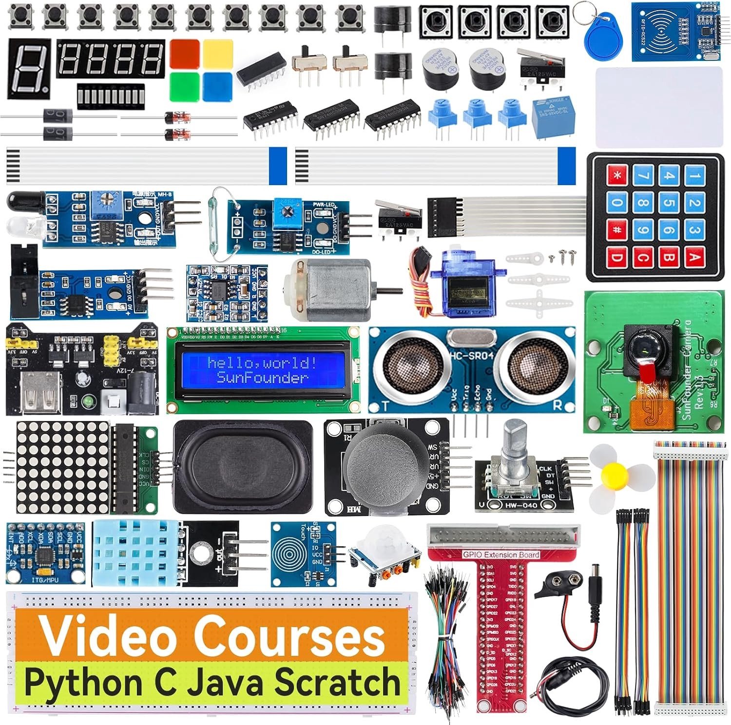 Raspberry Pi Starter Kit met 161 projecten, online tutorials en ondersteuning voor Java, Python en Scratch