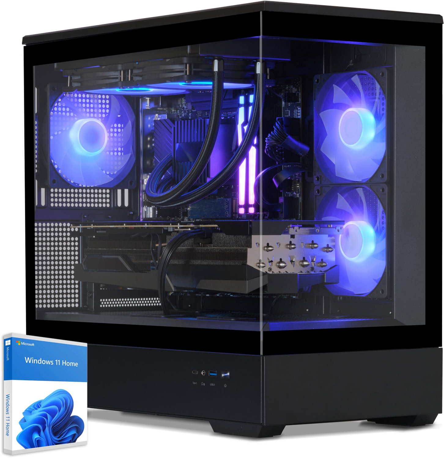 Sedatech Pro Gaming PC Waterkoeling Full Vision • Intel i9-12900KF 16x 3.2GHz • Geforce RTX 5090 • 32Gb DDR5 • 2Tb SSD M.2 • WiFi • Bluetooth, USB C • Windows 11 • Desktop computer