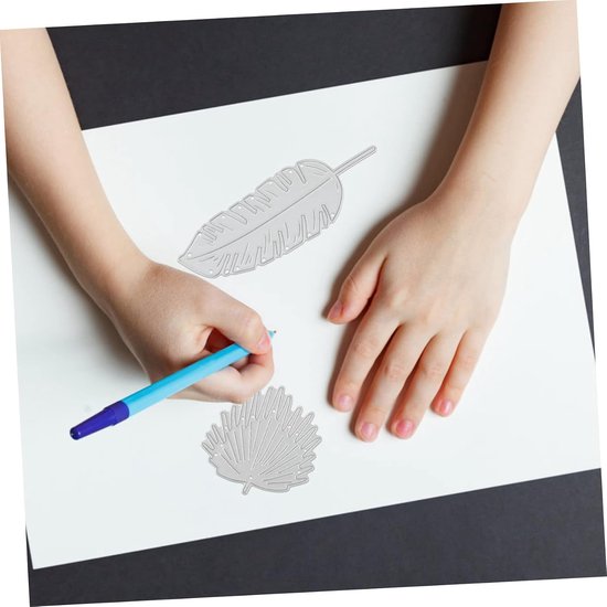 3stuks Snijmal Stencil Voor Embossing Bladeren Snijvorm Creatieve Scrapbooking Ambachtelijke Projecten — afbeelding 2