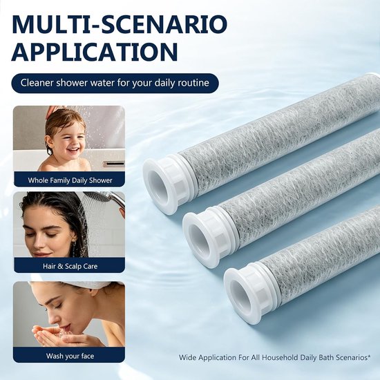 9 stuks badkamer douchefilter vervangingsfilter compatibel met Philips — afbeelding 3
