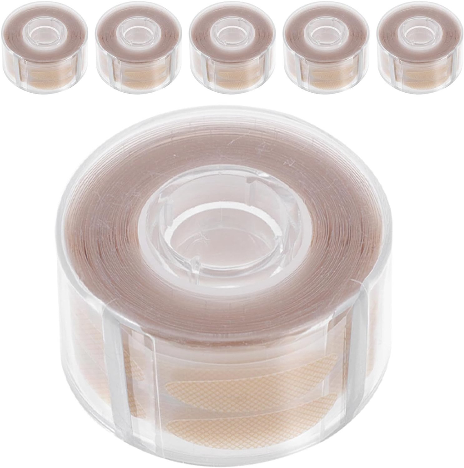 6 Rollen Onzichtbare Dubbele Ooglid Tape Zweetbestendige Mesh Lifting Strips voor Slappe Oogleden Natuurlijke Huidkleurige Ooglift Tape voor Kapotte Kapotte