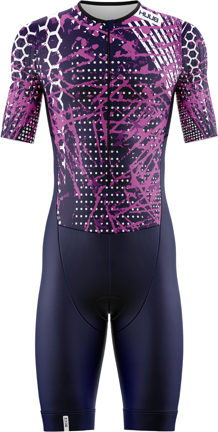 2026 HUUB Dames Collage Tri Suit - Navy / Pink