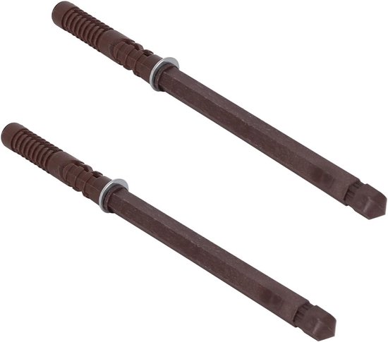 Robuuste Onzichtbare Steunen voor Drijvende Planken, 8 Stuks, Ideaal voor Boekenplanken en Wandplanken (12x120mm, Bruin) — afbeelding 2