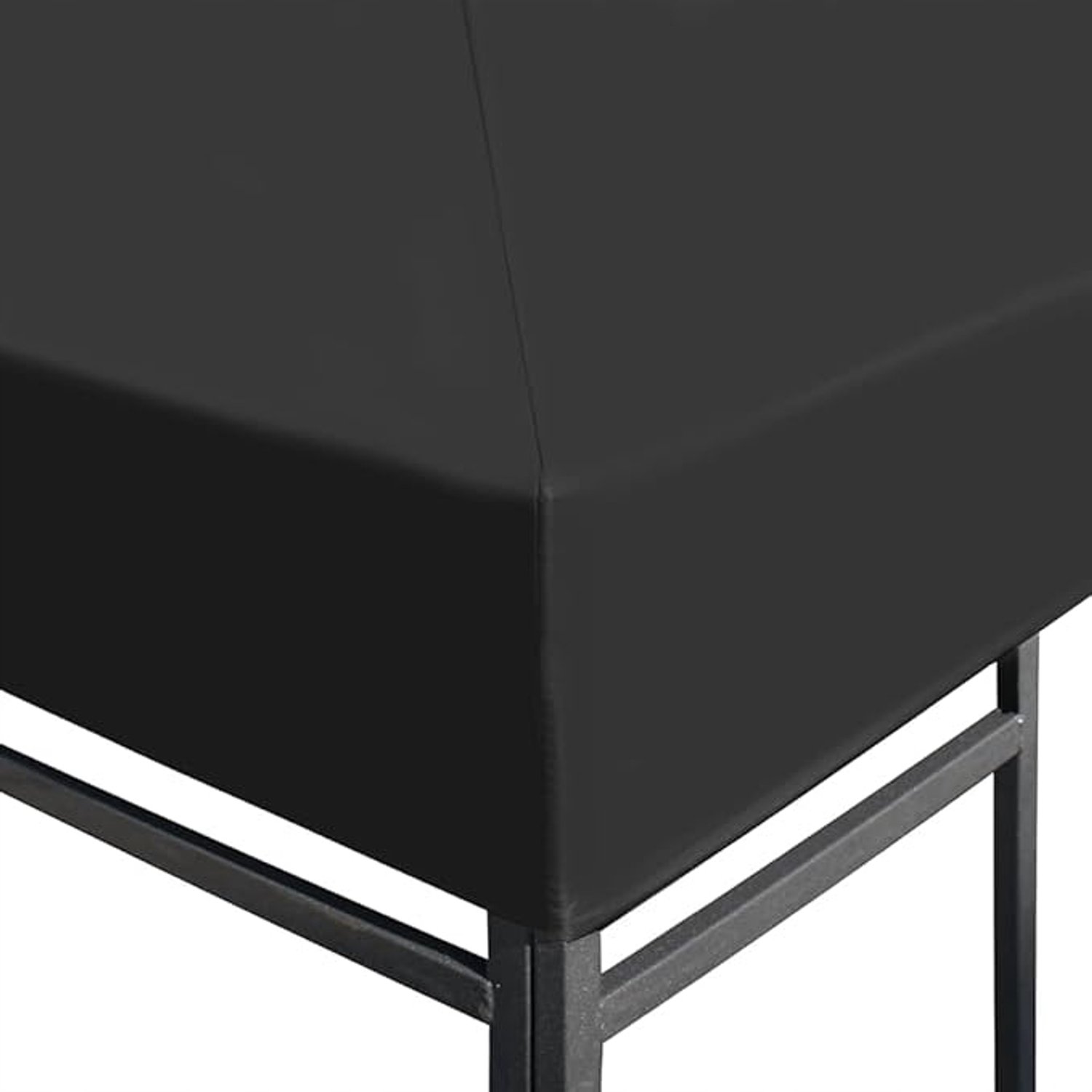 Zwart dakzeil voor partytent 3x4m - Waterdicht en UV-bestendig