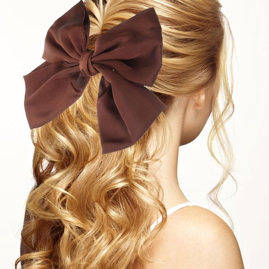 2stuks Grote Haarstrikken Voor Meisjes Mode Haarclips Geschikt Voor Diverse Kapsels Haaraccessoire Voor Vrouwen Voor Feestdagen Dagelijks Gebruik — afbeelding 2