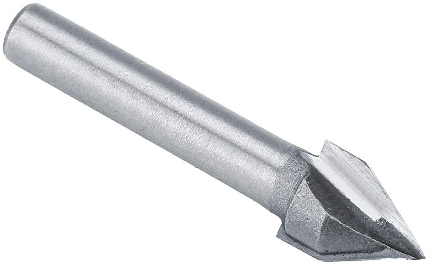 Hoge Precisie V-Slot Frees Bit van Tungsten Staal voor CNC Bewerking en Houtbewerking, 60 Graden, 6mm Schacht, 10mm Freesdiameter, Ideaal voor 3D-tekeningen en Graveren