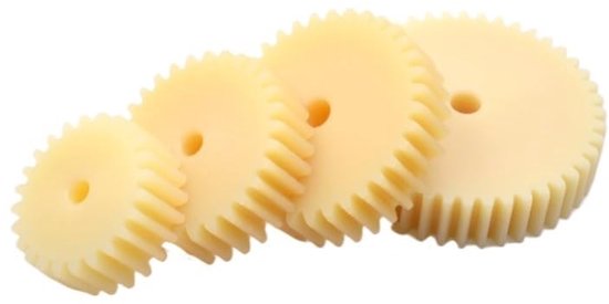 2 stuks 2-module nylon tandwielen 20T/21T/22T/23T/24T/25T/26T/27T/28T/30T onafgewerkte boring 8 mm kunststof cilindrisch tandwiel voor CNC-apparatuur(2 Module 26T Bore 8mm) — afbeelding 4
