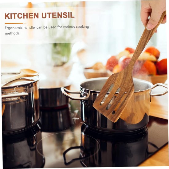 Spatel Met Lange Handgreep Nonstick Keukenhulpmiddel Voor Roerbakken Stoven Hot Pot Koken Ergonomisch Ontwerp Comfortabel Gebruiksvriendelijk Voor Diverse Kookmethoden — afbeelding 4