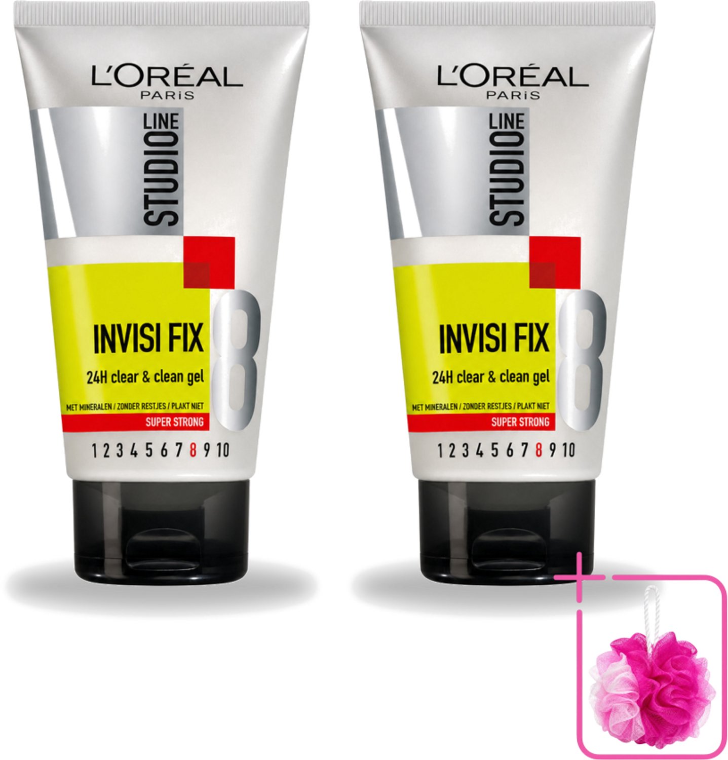 2 x L'Oréal Paris - Studio Line Invisi Fix 24h Clear & Clean - Wax - Super Sterke Fixatie - 150 ml - Bulkverpakking - Super sterke fixatie - 24 uur fixatie