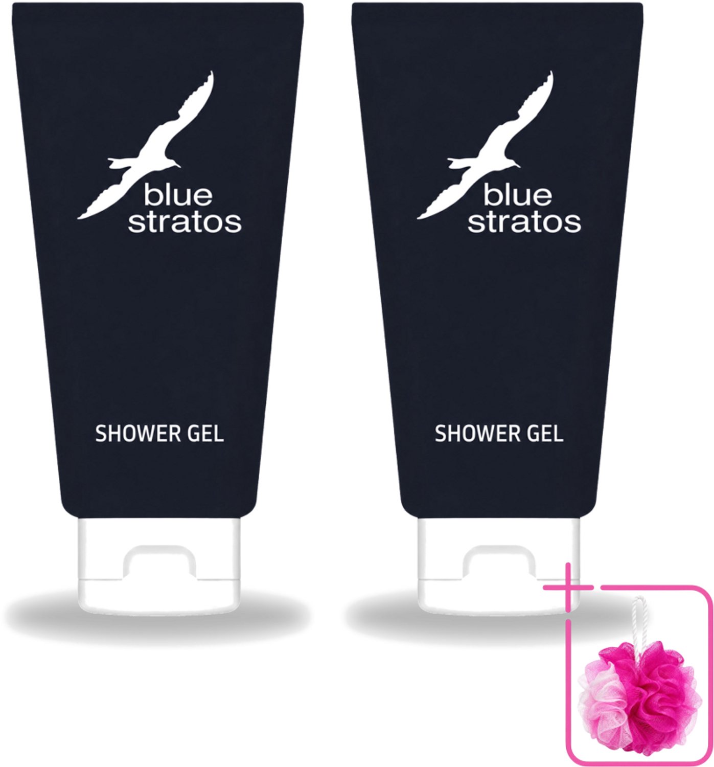 2 x Blue Stratos - Douchegel - Verfrissende Geur - 200 ml - Bulkverpakking - Douchegel - Douchemop - Frisse start