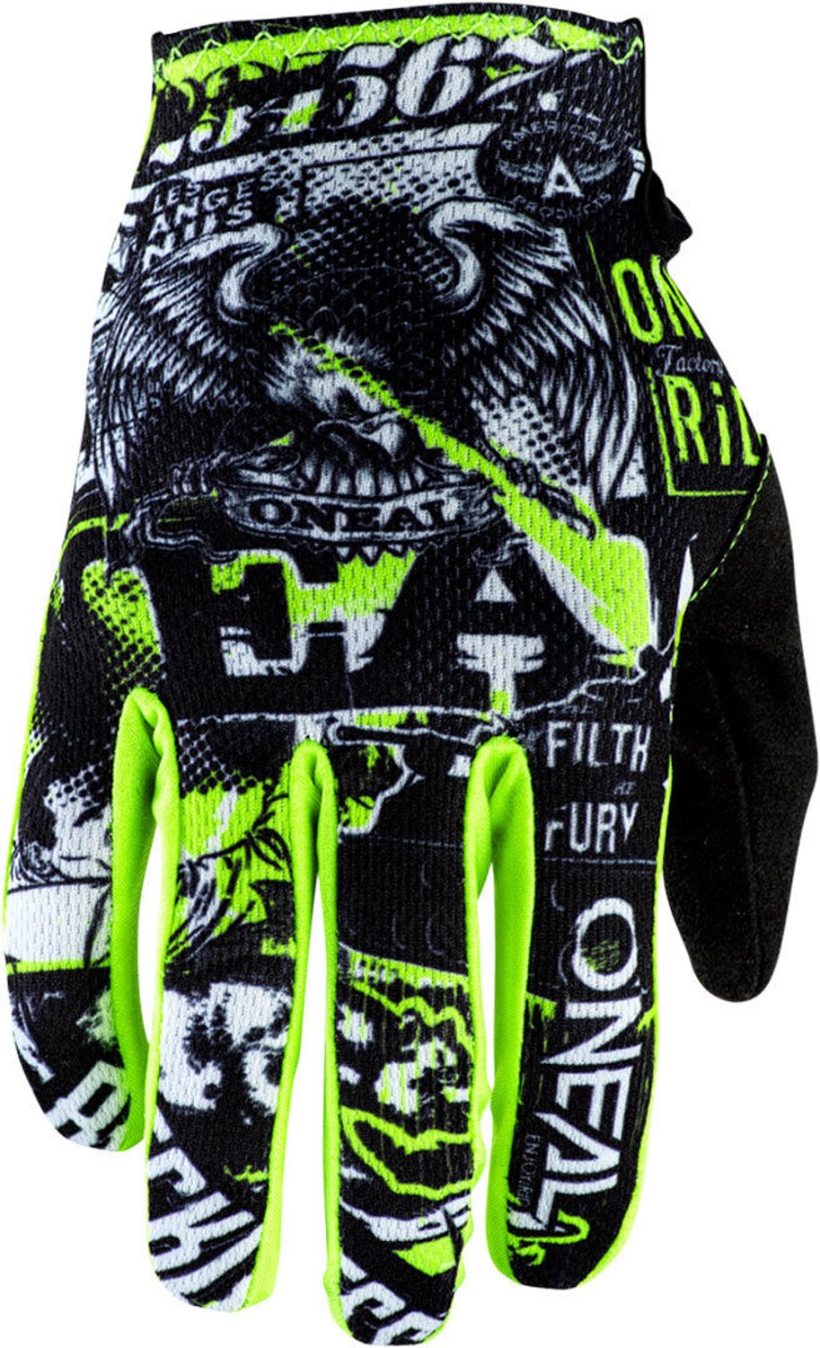 O'NEAL Matrix Attack 2 Zwart Geel Jeugd Motorcross Handschoenen - Handschoen