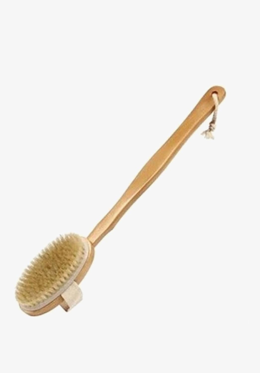 Lichaamsborstel Met Lange Steel - 40 Cm - Verwijderbare Lichaamsborstel - Rugborstel - Badborstel - Doucheborstel - Exfoliërende Badborstel - Dry Brushing - Droogborstel Met Natuurlijke Haren