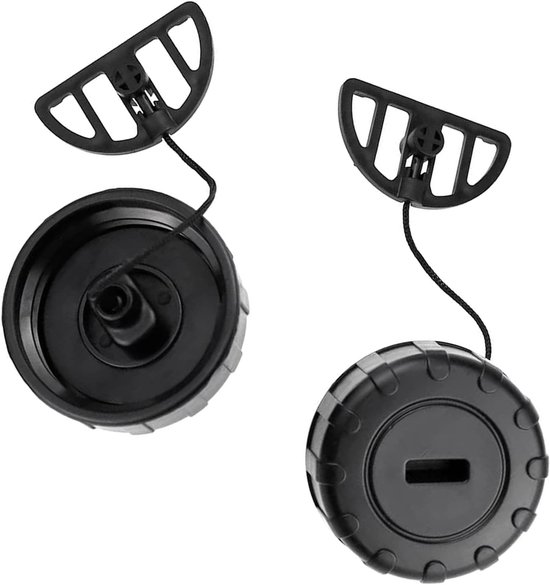 Set van 2 zwarte brandstoftanks en oliedoppen voor STIHL kettingzagen - Vervangingsonderdelen voor MS170, MS180, 017, 018 - Tuin en bosbouw accessoires — afbeelding 4
