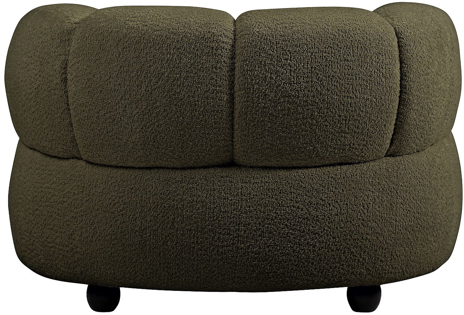 Vente-unique Fauteuil in groen boucléstof COLIANI