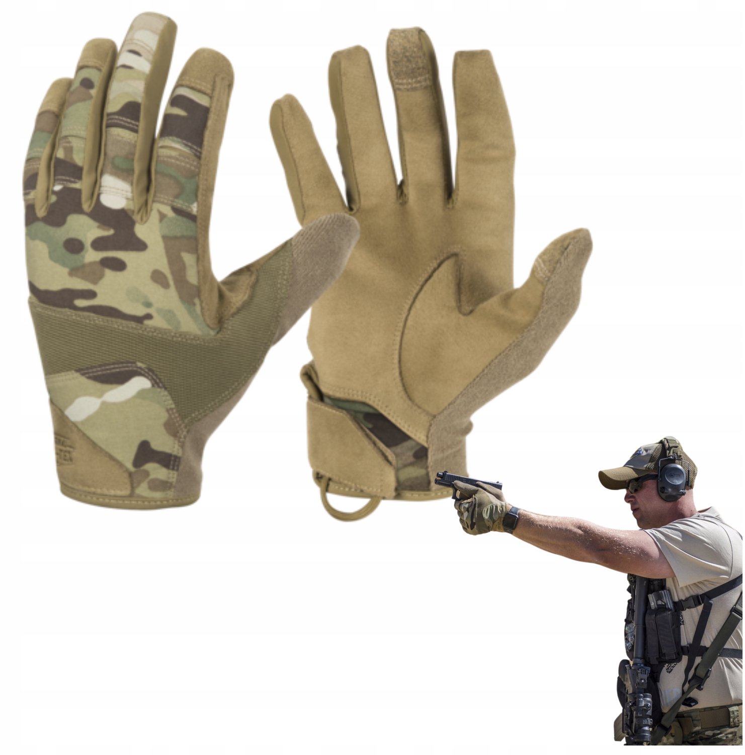 Helikon Range Tactical Handschoenen Multicam Maat M