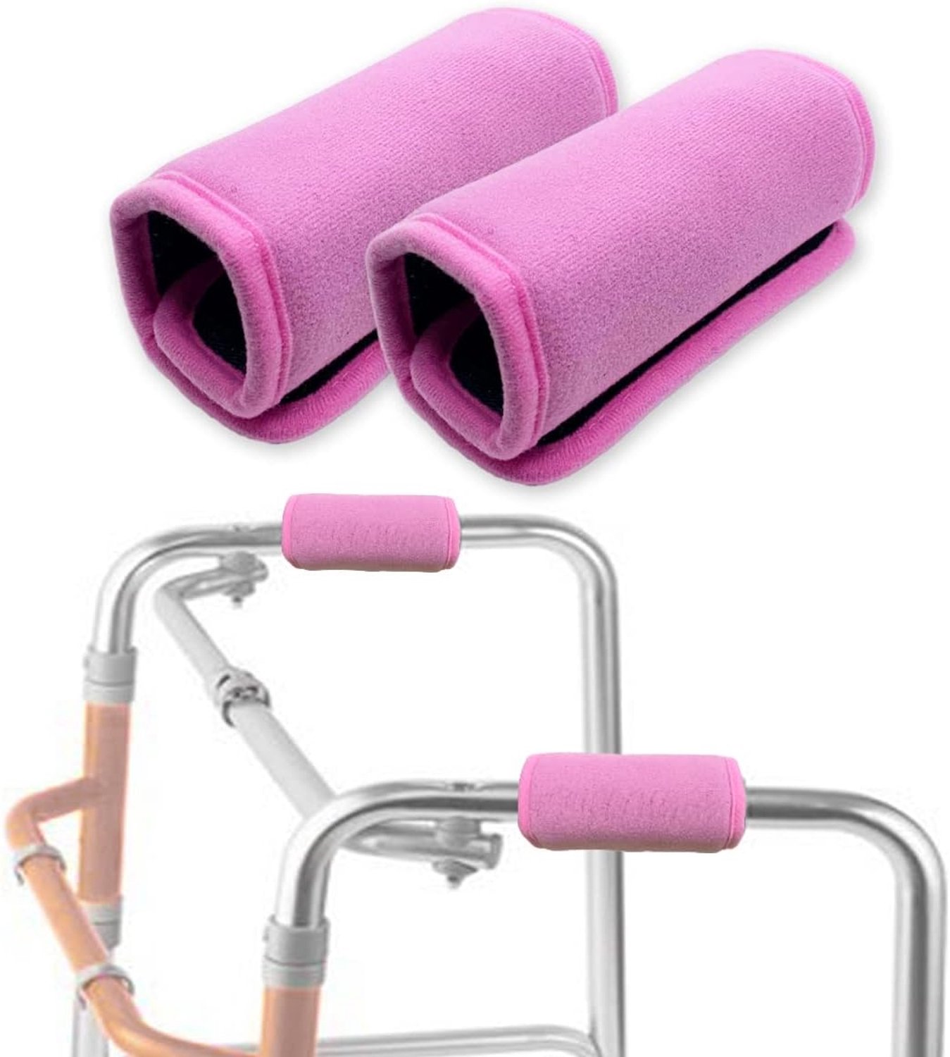Universal Hiker Padded Handle Covers, Premium Medical Soft Cushion Memory Foam Core Filling, Draining, Comfortable - ShopVlot