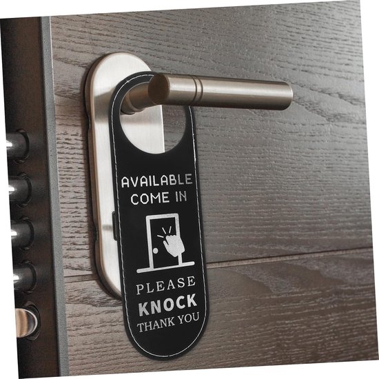 2stuks Dubbelzijdige Deurhanger Opname Verwerking Teken Voor Kantoor Hotel Herbruikbare Deurbord Hanger Eenvoudig Stijlvol Ontwerp Voor Privacy Mededelingen — afbeelding 4
