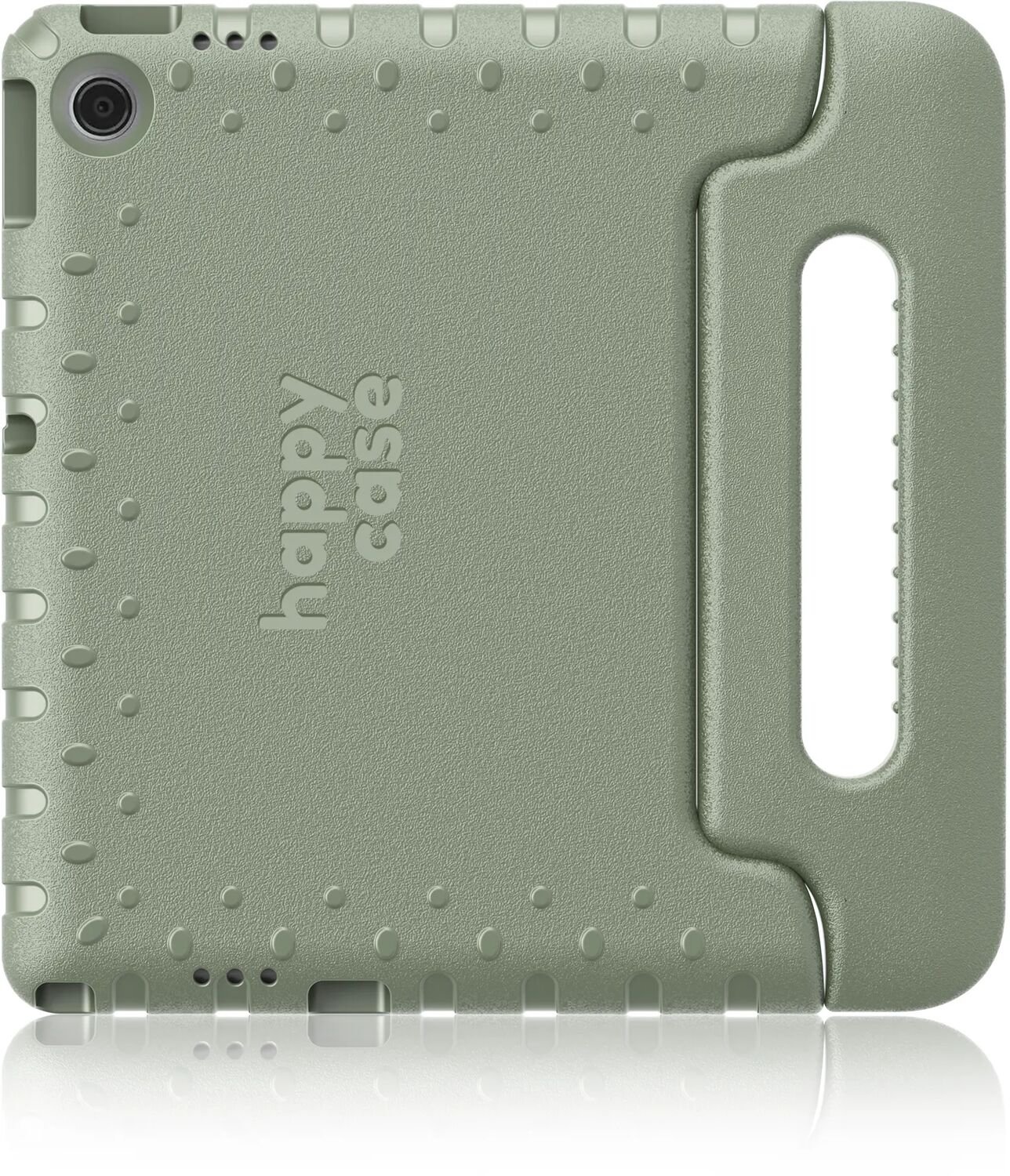 HappyCase Kinder Tablethoes Geschikt voor Lenovo Tab M11 | Kindvriendelijke Hoes | Beschemhoes | Kinderhoes | met Handvat en Standaard | Khaki