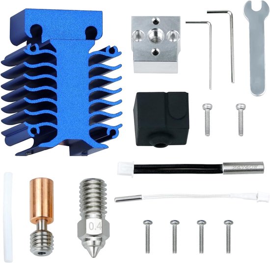 Upgrade Ender 3 V3 SE Hotend Kit 300℃ Bimetaal Heatbreak Plated Nozzle Hoge Temperatuur Hoge Snelheid Extruder Printkop w/Siliconen Sok Compatibel met Creality Ender3 V3 SE 3D-printer — afbeelding 3