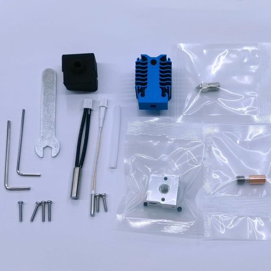 Upgrade Ender 3 V3 SE Hotend Kit 300℃ Bimetaal Heatbreak Plated Nozzle Hoge Temperatuur Hoge Snelheid Extruder Printkop w/Siliconen Sok Compatibel met Creality Ender3 V3 SE 3D-printer — afbeelding 2