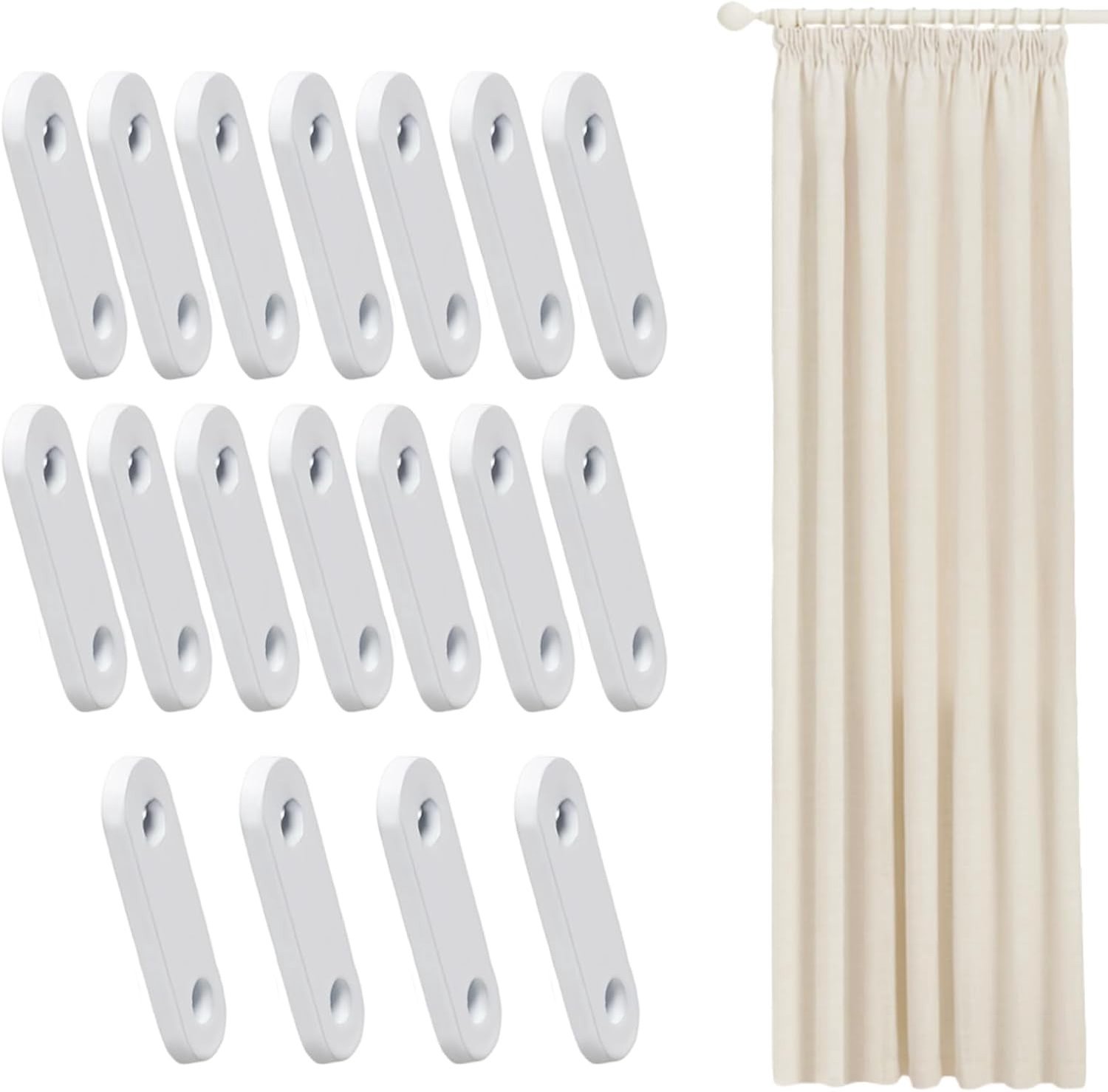 Set van 16 Gewichten voor Gordijnen, 28 g, Loodband, Naaien, Winddicht, Ideaal voor Thuis, Kantoor en Hotels, Perfect voor Tafelkleden en Accessoires