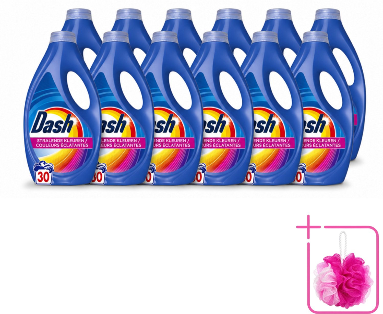12 x Dash – Wasmiddel – Color – 1350 ml - Bulkverpakking - Kleurbehoud - Douchemop - Vlekverwijdering