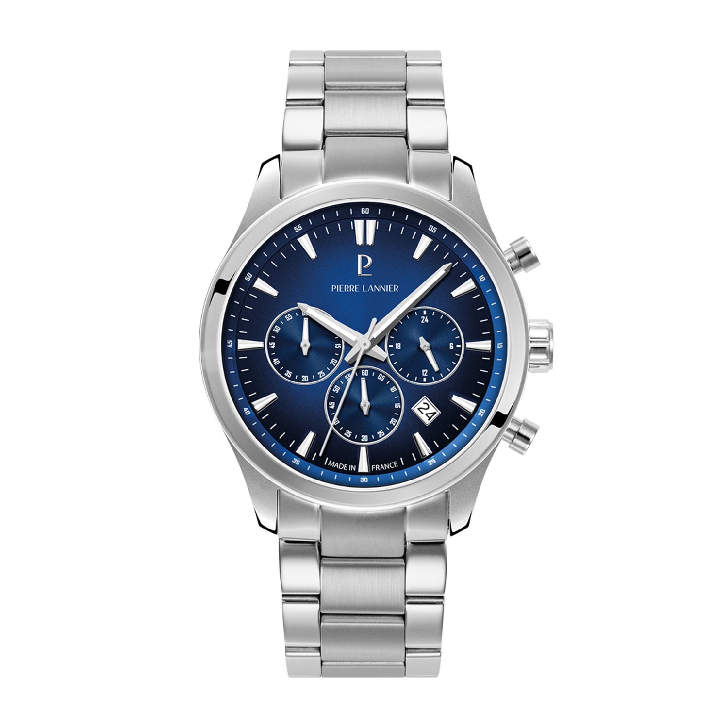 Pierre Lannier 221G161 - Horloge - Roestvrij staal - Zilver - 42.5 mm