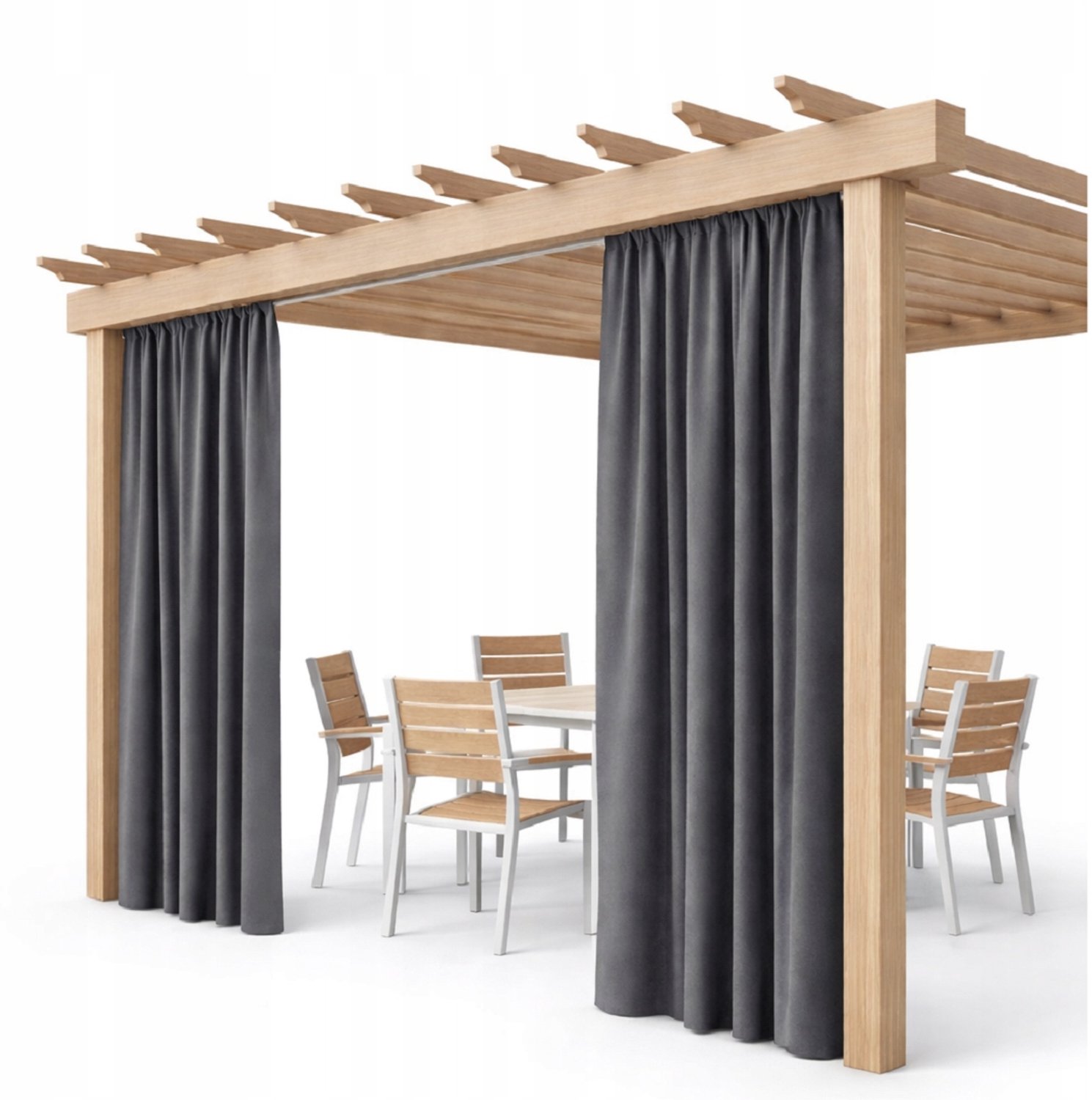Waterdichte Tuindoek 155x200cm voor Pergola, Terras, Grijs