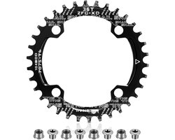 Boao Kettingblad 104 Bcd voor Racefietsen Bmx Mtb Fiets, 36T, Zwart - ShopVlot