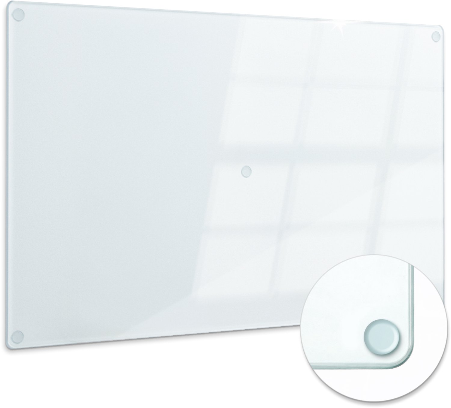 WallMuralia Glazen Snijplank - 80 x 52 cm - Snijplank Glas - Transparante Keukenplank - Rechthoekige Snijplank van Glas - Beschermplaat Werkblad