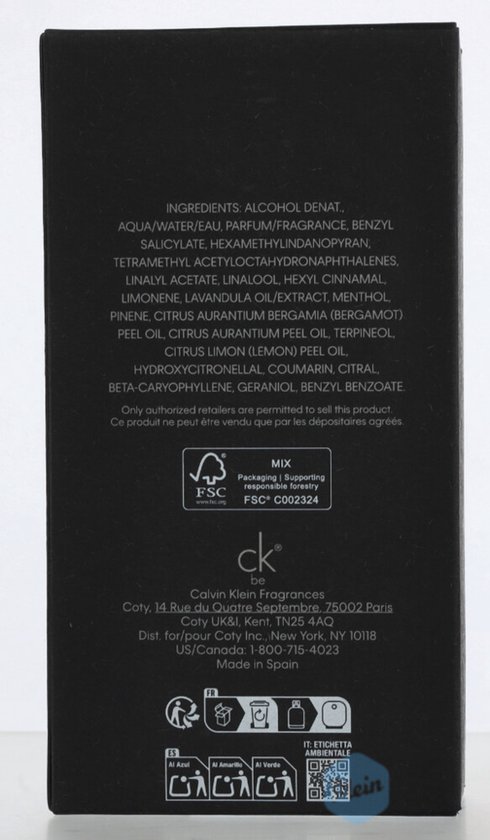 Calvin Klein Ck Be 100ml Eau de Toilette - Unisex
