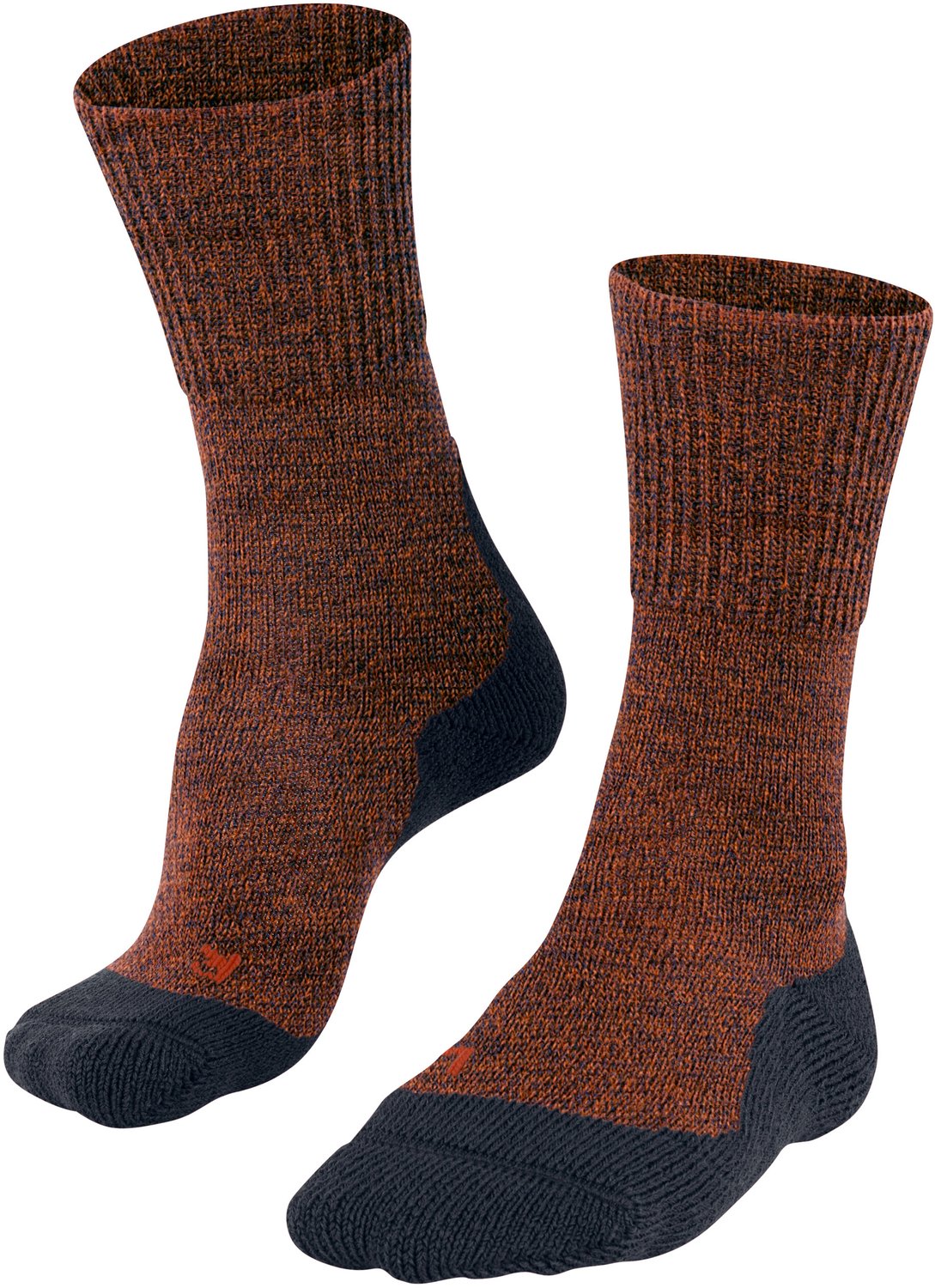 FALKE TK1 Wool anti-blaar dik wol functioneel materiaal wandelsokken heren Oranje