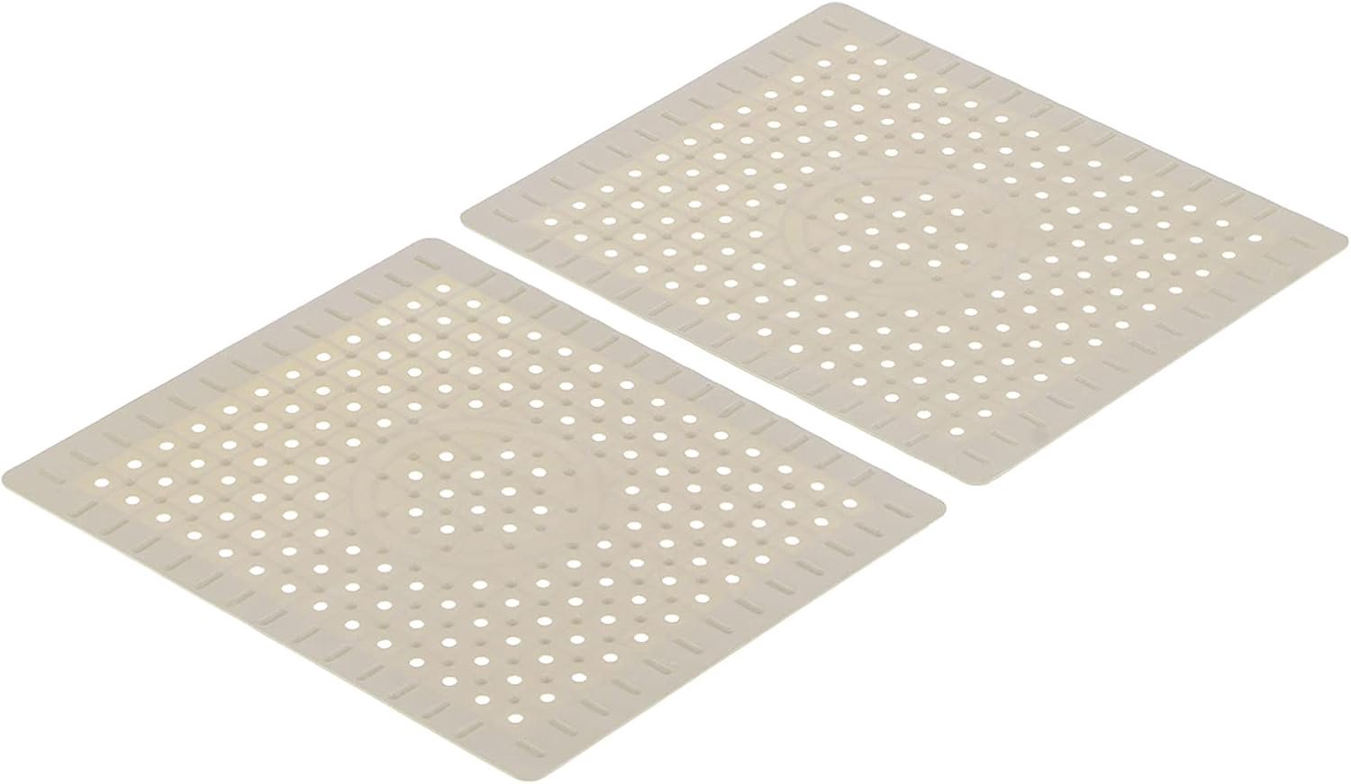 Aanrecht Mat 2 stuks, Food Grade Rubber Materiaal, Antislip, Gemakkelijk schoon te maken Gootsteen Protector Mat voor Keuken, 28 x 16