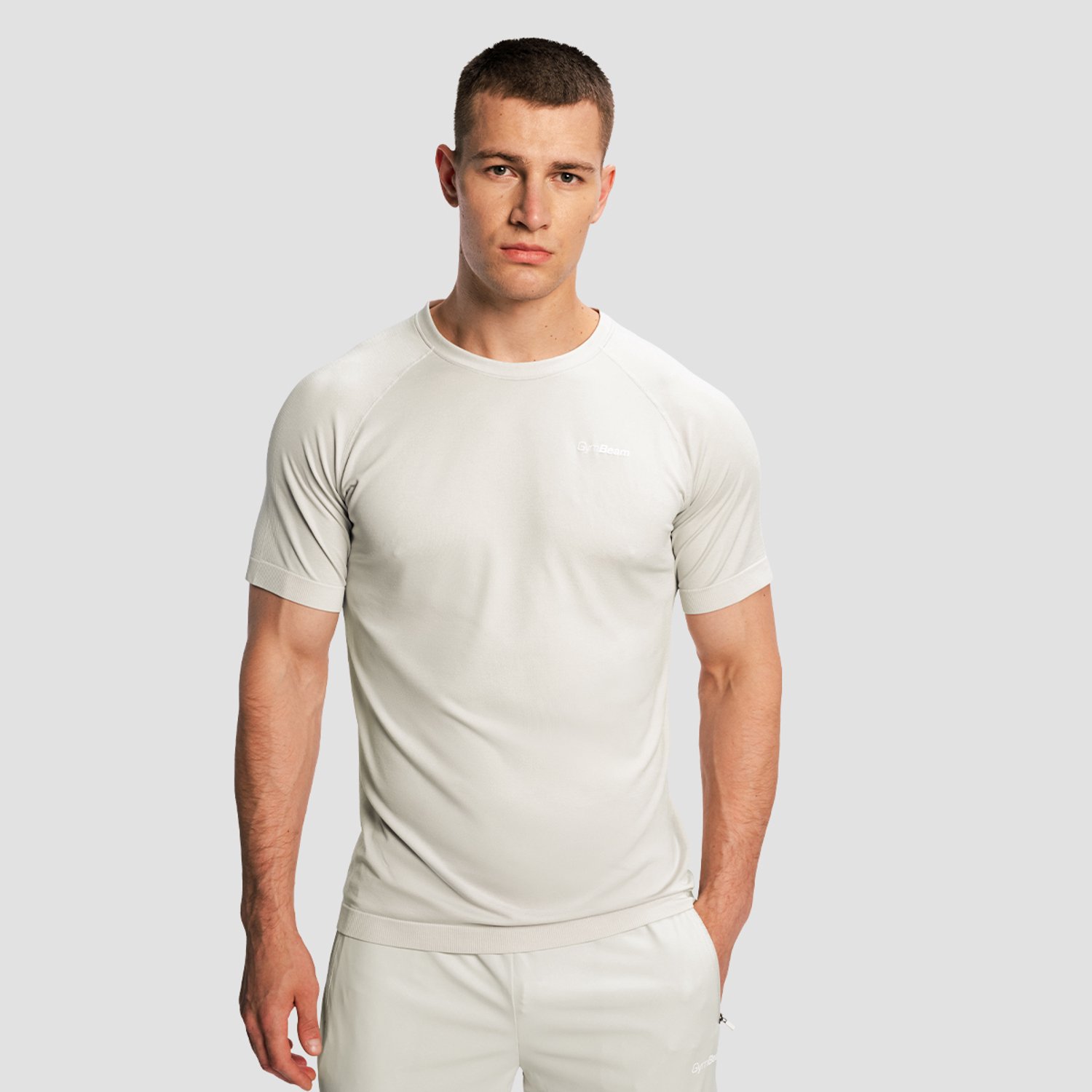 GymBeam Heren Pulse X Hardloop T-shirt Grijs M