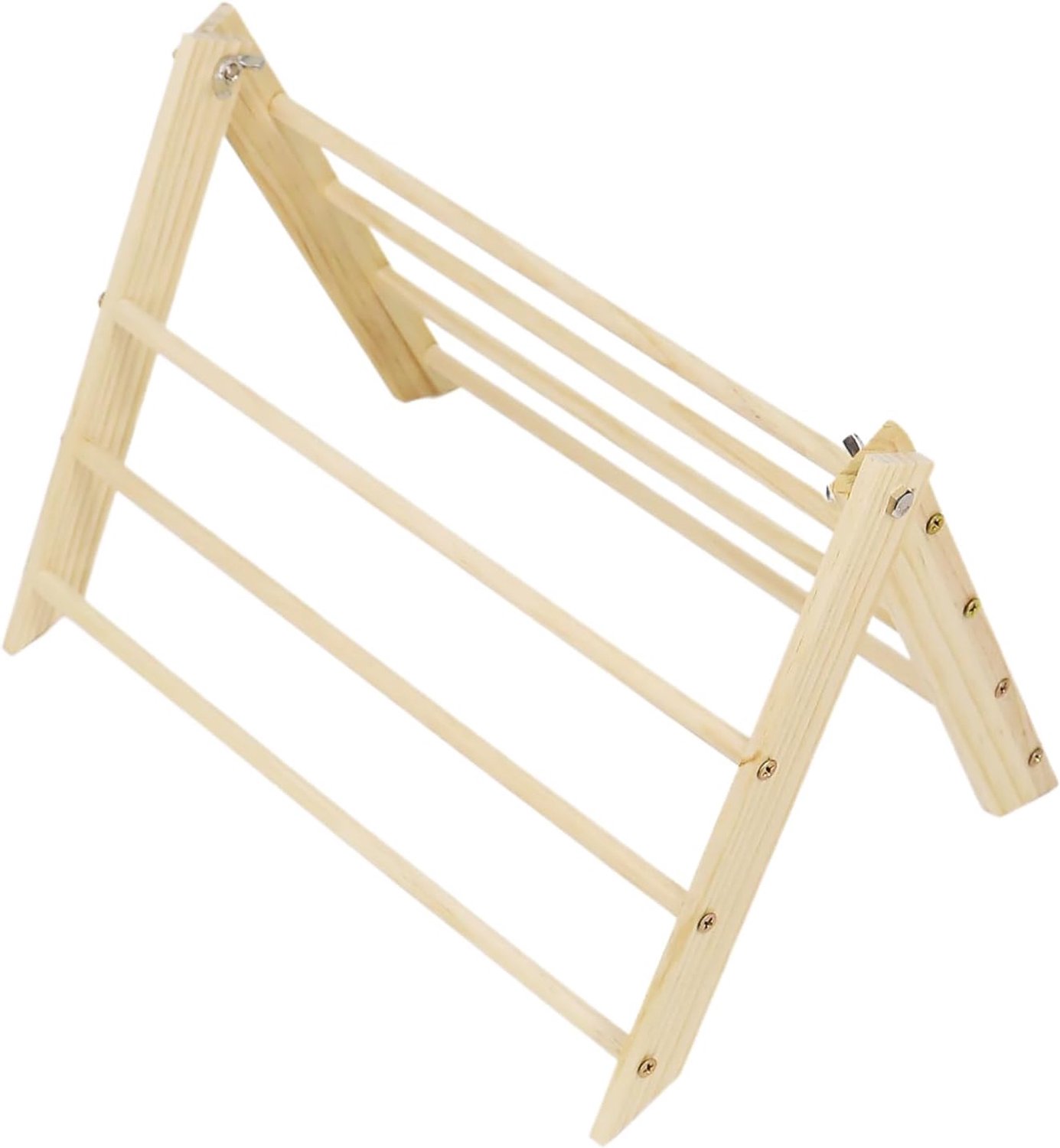 Draagbare trombool voor kippen, driehoekig, van hout